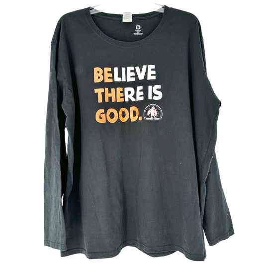 Believe There Is Good T-Shirt Womens 3XL Custom Ink Gildan Heavy Cotton LS