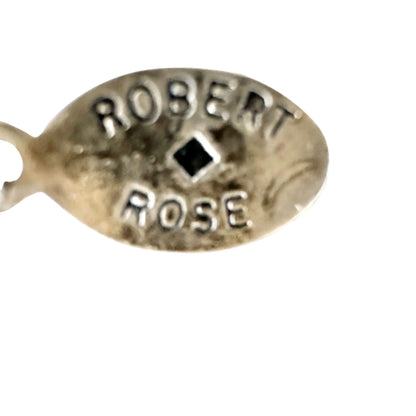 Robert Rose Black Bead Choker Necklace Adjustable To 14.5" Elegant Collar Design