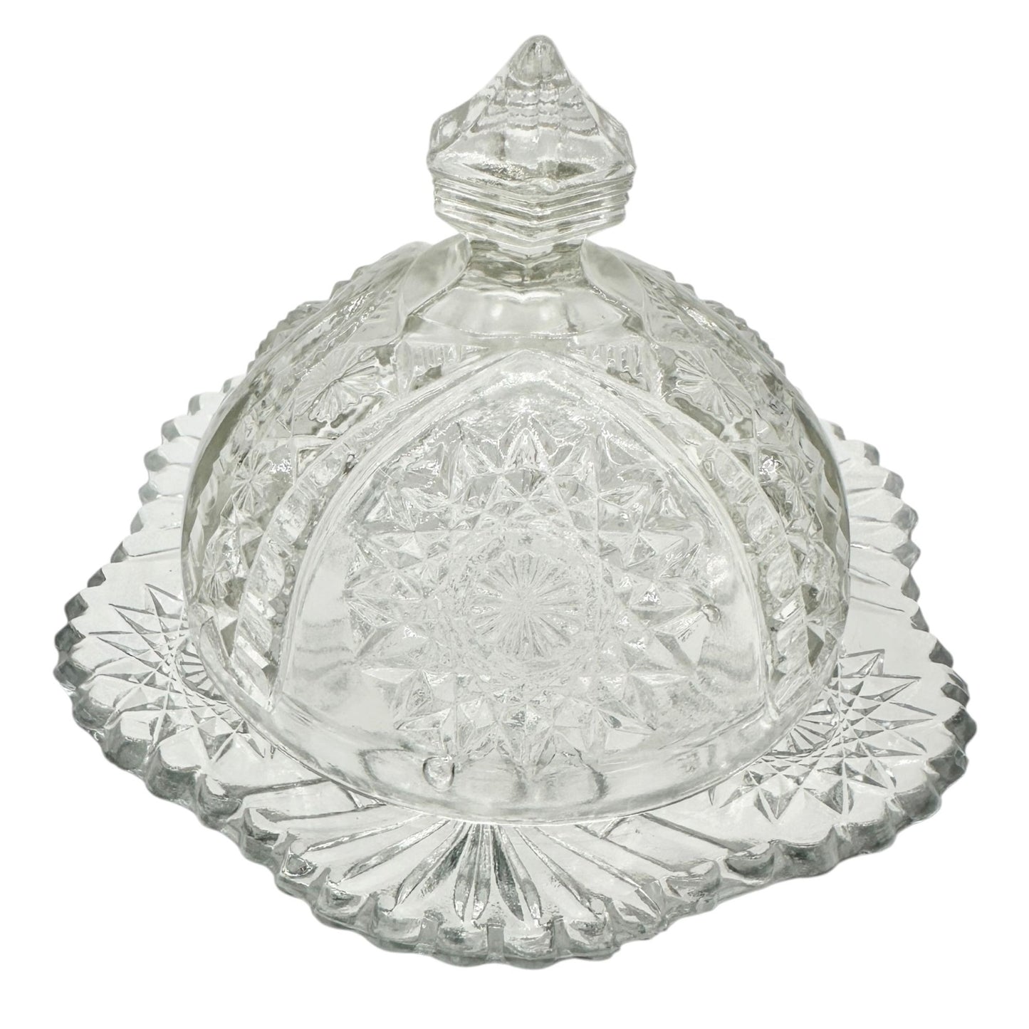 Oval Star No 300 Childs Mini 4 Pc Table Set TS-39 Indiana Glass Co Clear Crystal