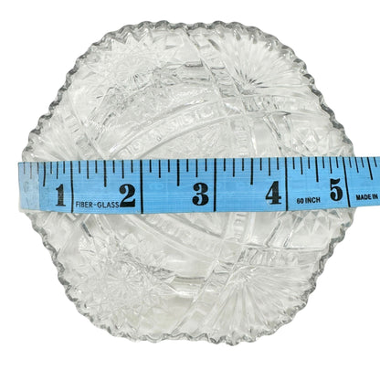 Oval Star No 300 Childs Mini 4 Pc Table Set TS-39 Indiana Glass Co Clear Crystal