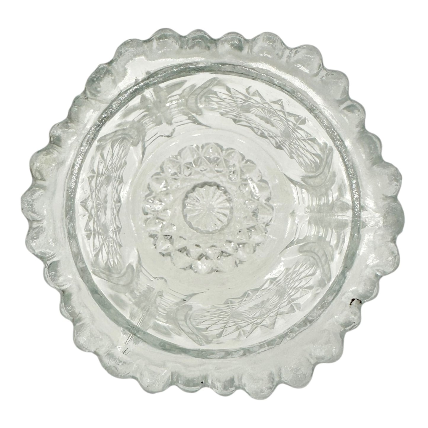 Oval Star No 300 Childs Mini 4 Pc Table Set TS-39 Indiana Glass Co Clear Crystal