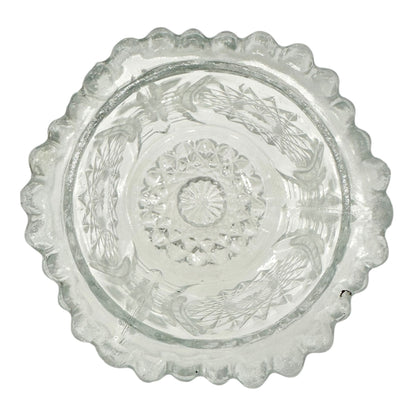 Oval Star No 300 Childs Mini 4 Pc Table Set TS-39 Indiana Glass Co Clear Crystal