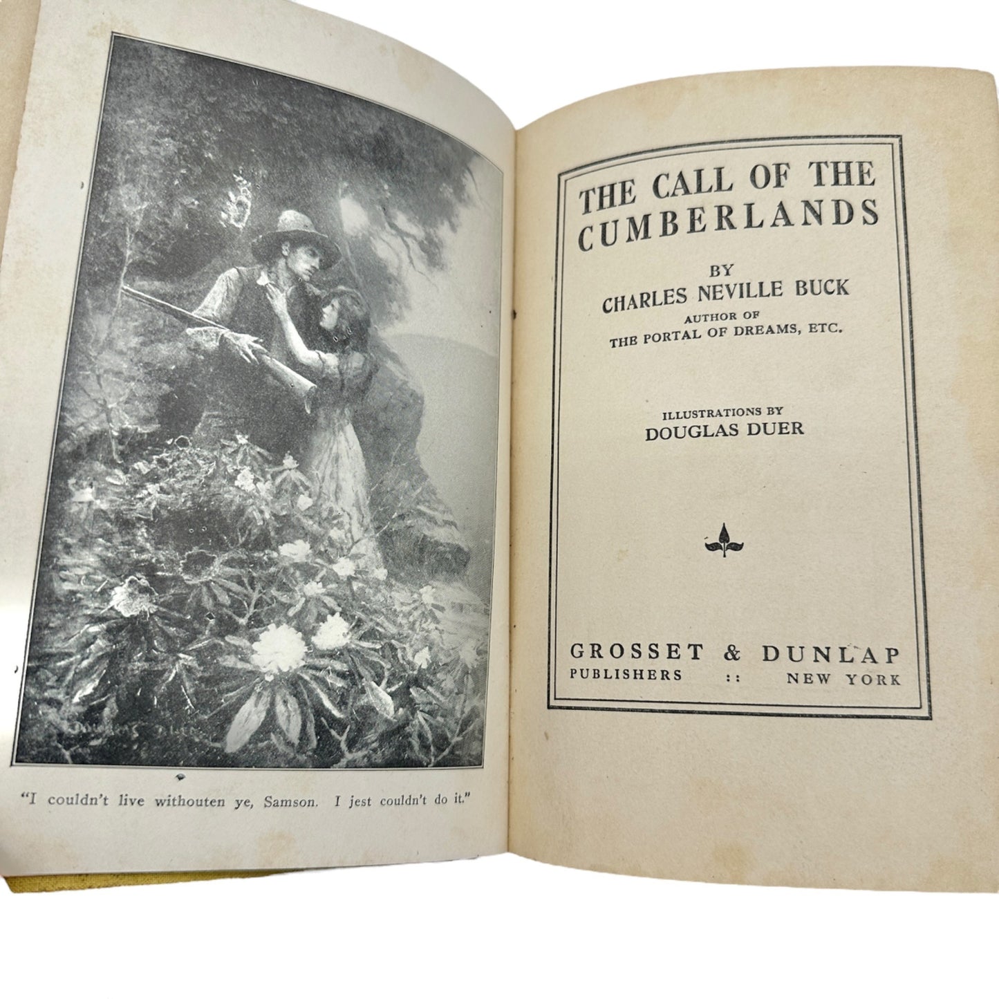 The Call of the Cumberlands by Charles Neville Buck 1913 Hardcover Book Antique