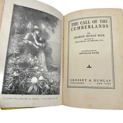 The Call of the Cumberlands by Charles Neville Buck 1913 Hardcover Book Antique