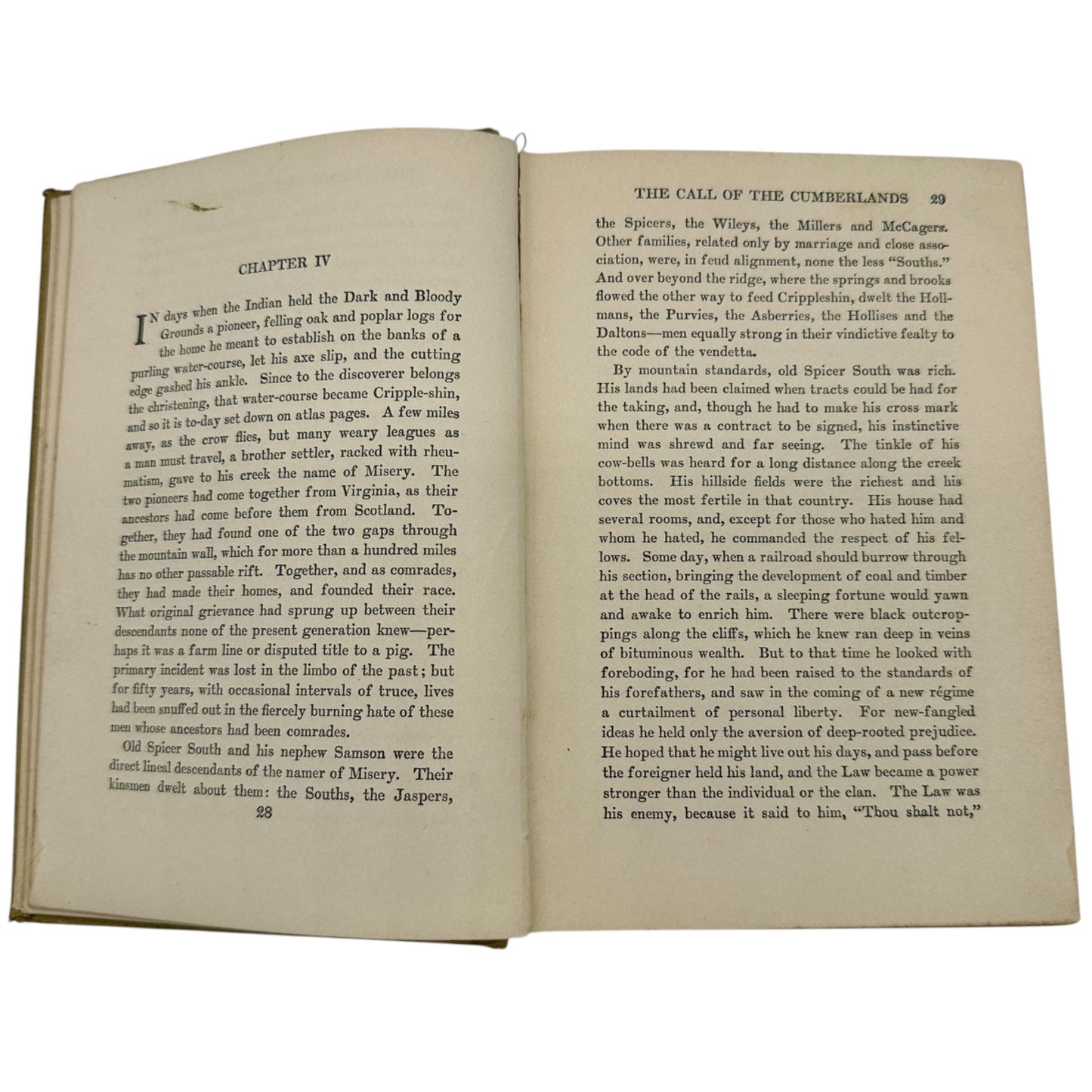 The Call of the Cumberlands by Charles Neville Buck 1913 Hardcover Book Antique