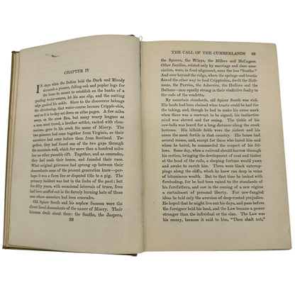 The Call of the Cumberlands by Charles Neville Buck 1913 Hardcover Book Antique