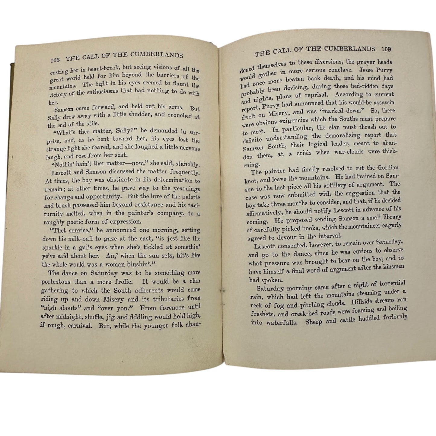 The Call of the Cumberlands by Charles Neville Buck 1913 Hardcover Book Antique