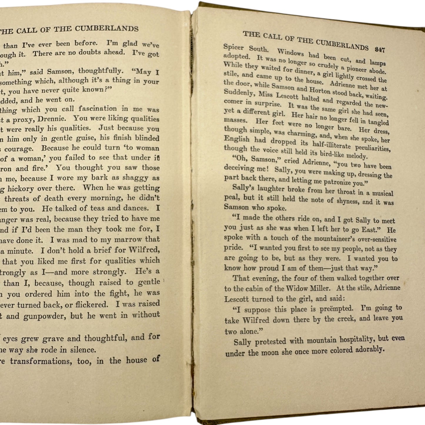 The Call of the Cumberlands by Charles Neville Buck 1913 Hardcover Book Antique