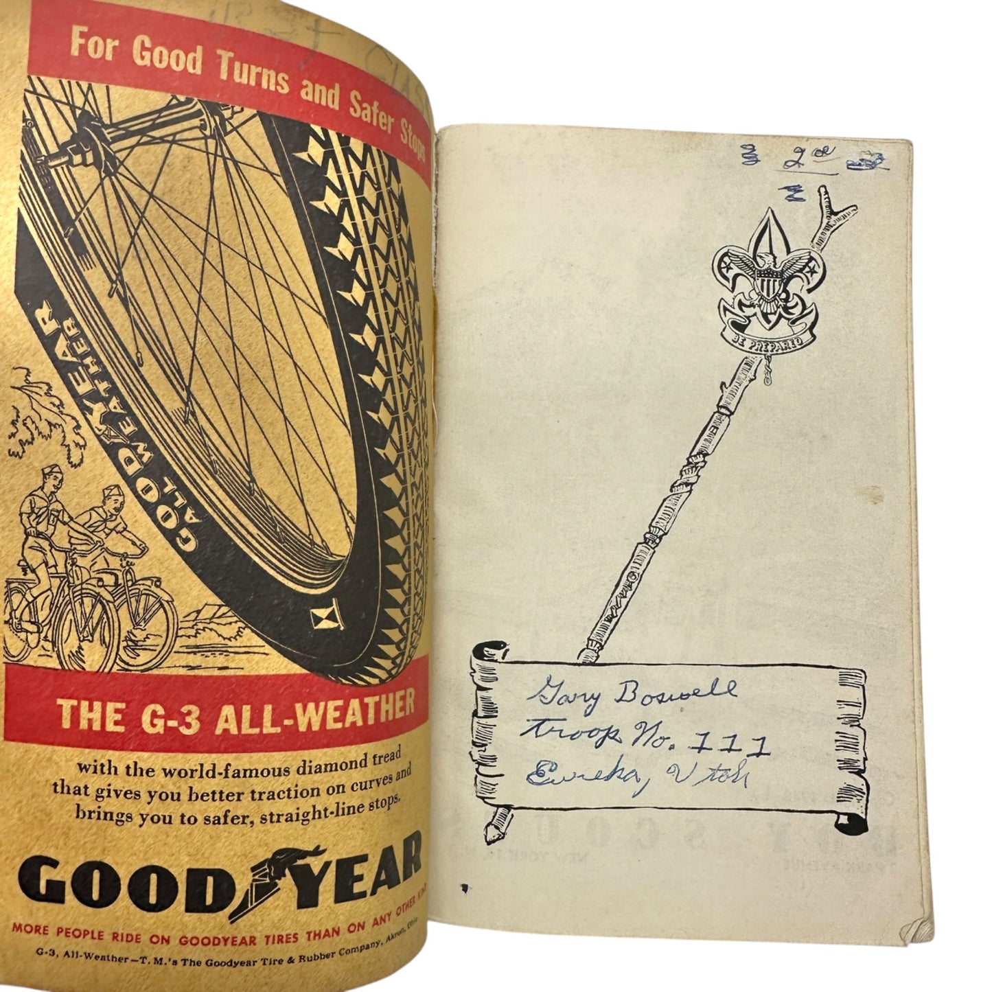 Boy Scouts of America 1954 Handbook For Boys Vintage Paperback Scouting