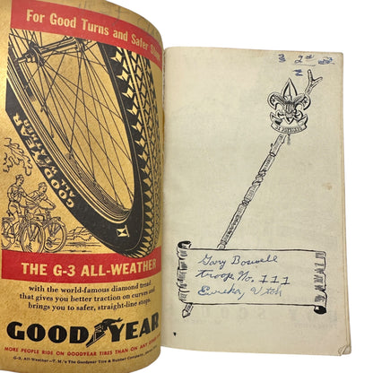 Boy Scouts of America 1954 Handbook For Boys Vintage Paperback Scouting