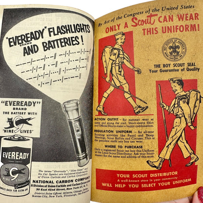 Boy Scouts of America 1954 Handbook For Boys Vintage Paperback Scouting