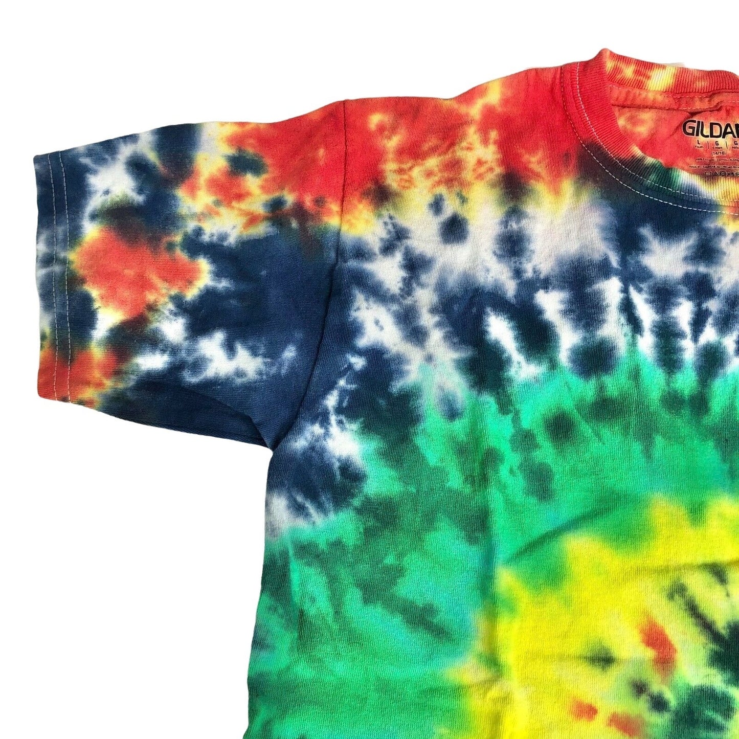 Gildan Tie-Dye Short Sleeve Tee Youth Large (14/16) Swirl New