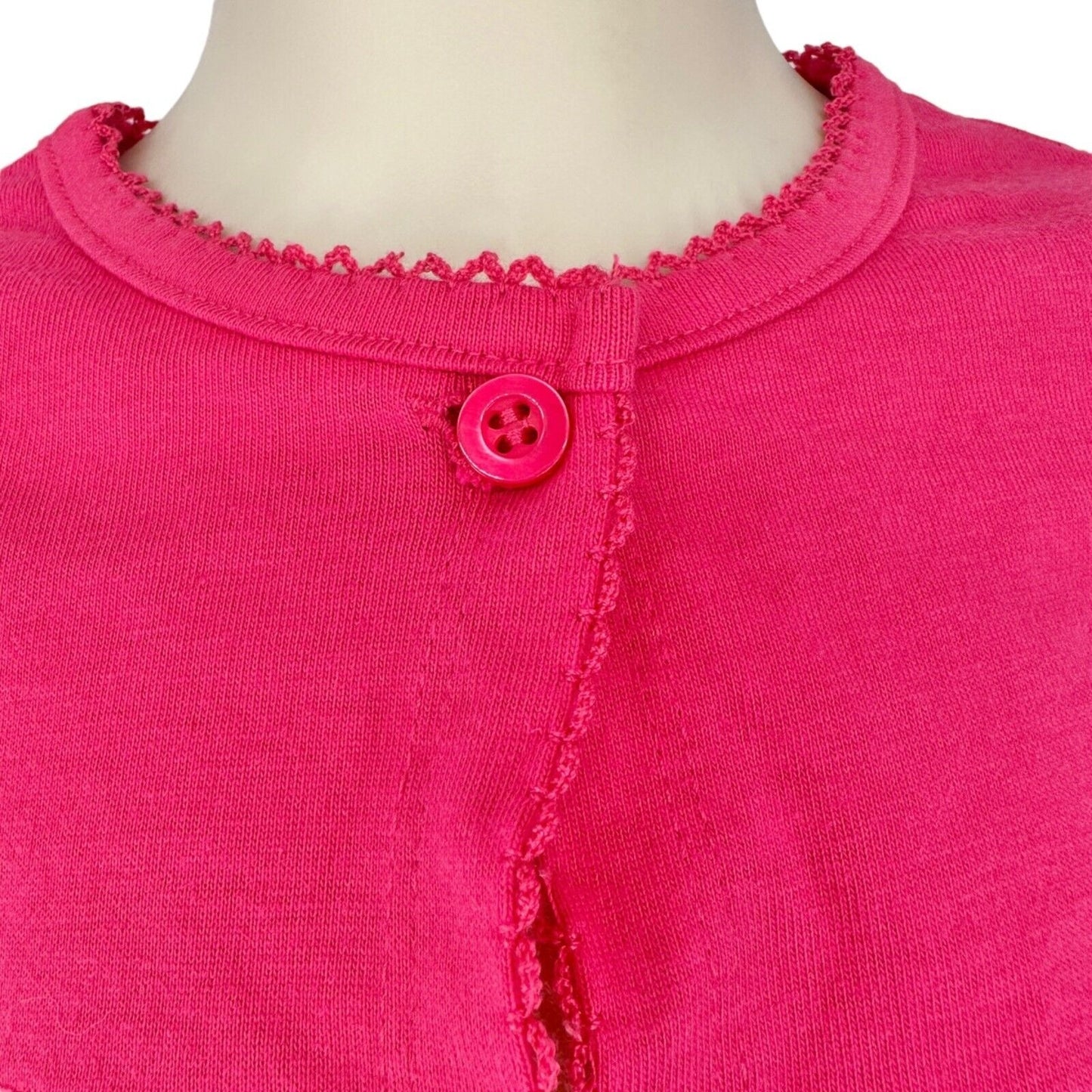 Blueberi Boulevard Baby Girls 18M Cropped Cardigan Pink Soft T-Shirt Feel