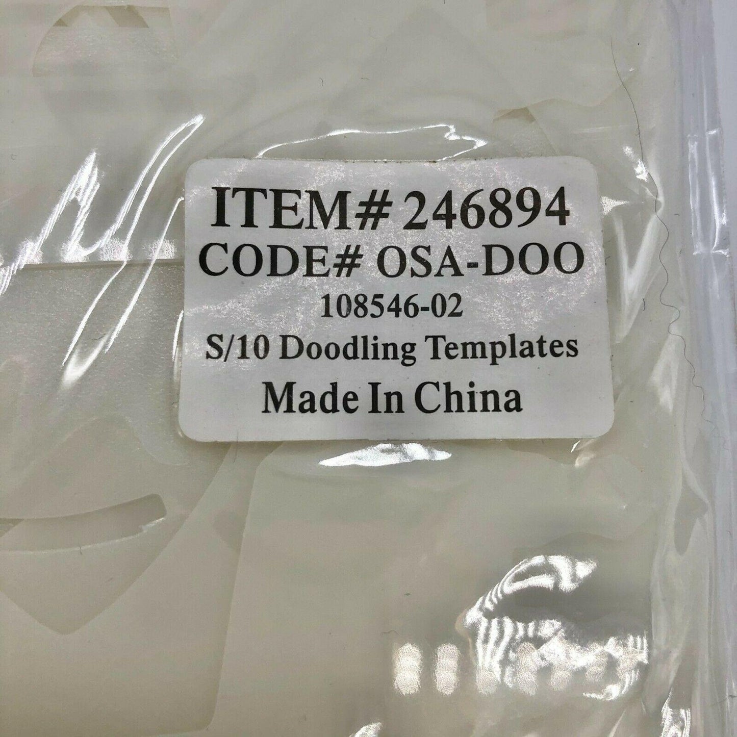 Pkg of 10 Doodling Templates Baby Flower Butterfly Designs Patterns NEW