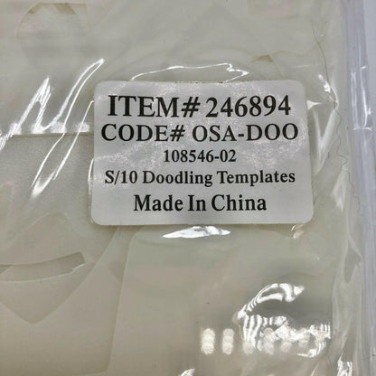 Pkg of 10 Doodling Templates Baby Flower Butterfly Designs Patterns NEW