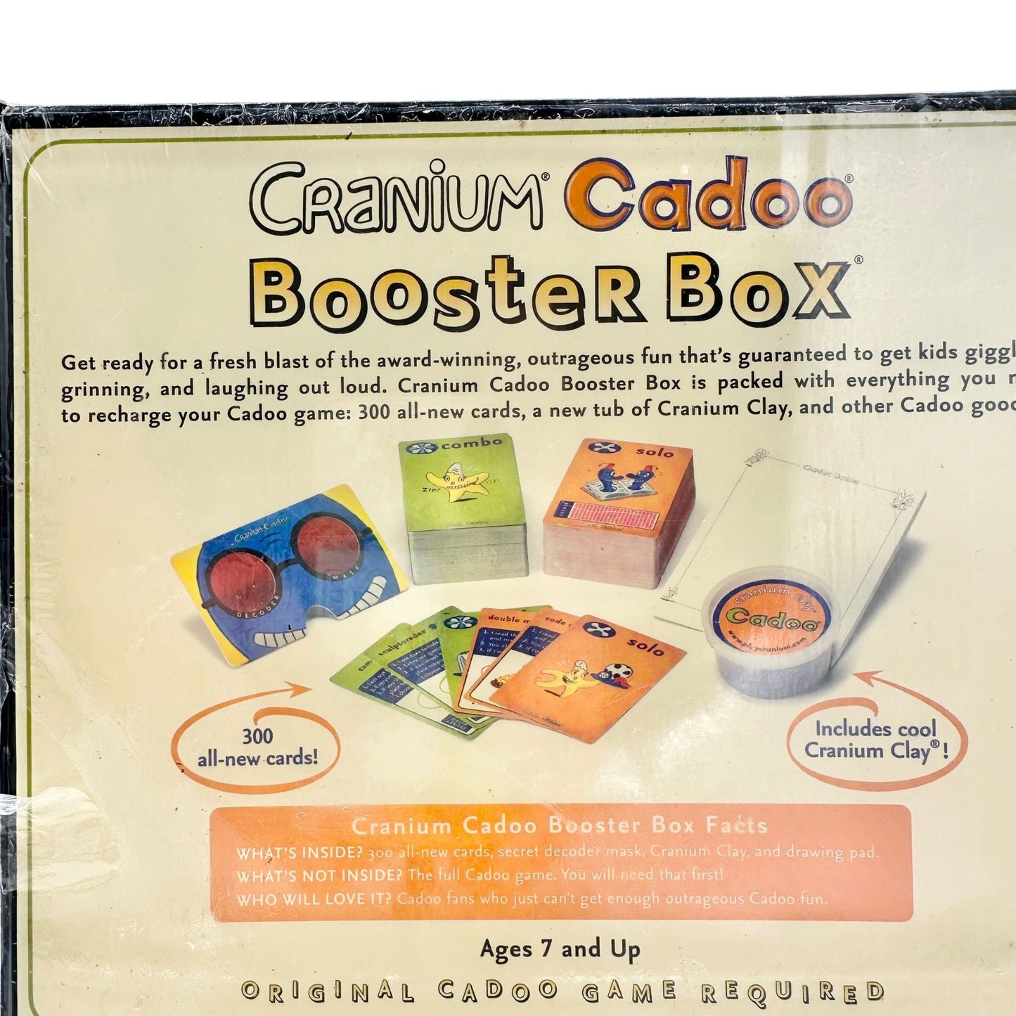 Cranium Cadoo Booster Box 300 All-New Cards Ages 7+ Requires Original Game NIP