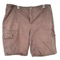 Basic Editions Cargo Shorts Womens XL Brown Cotton Polyester