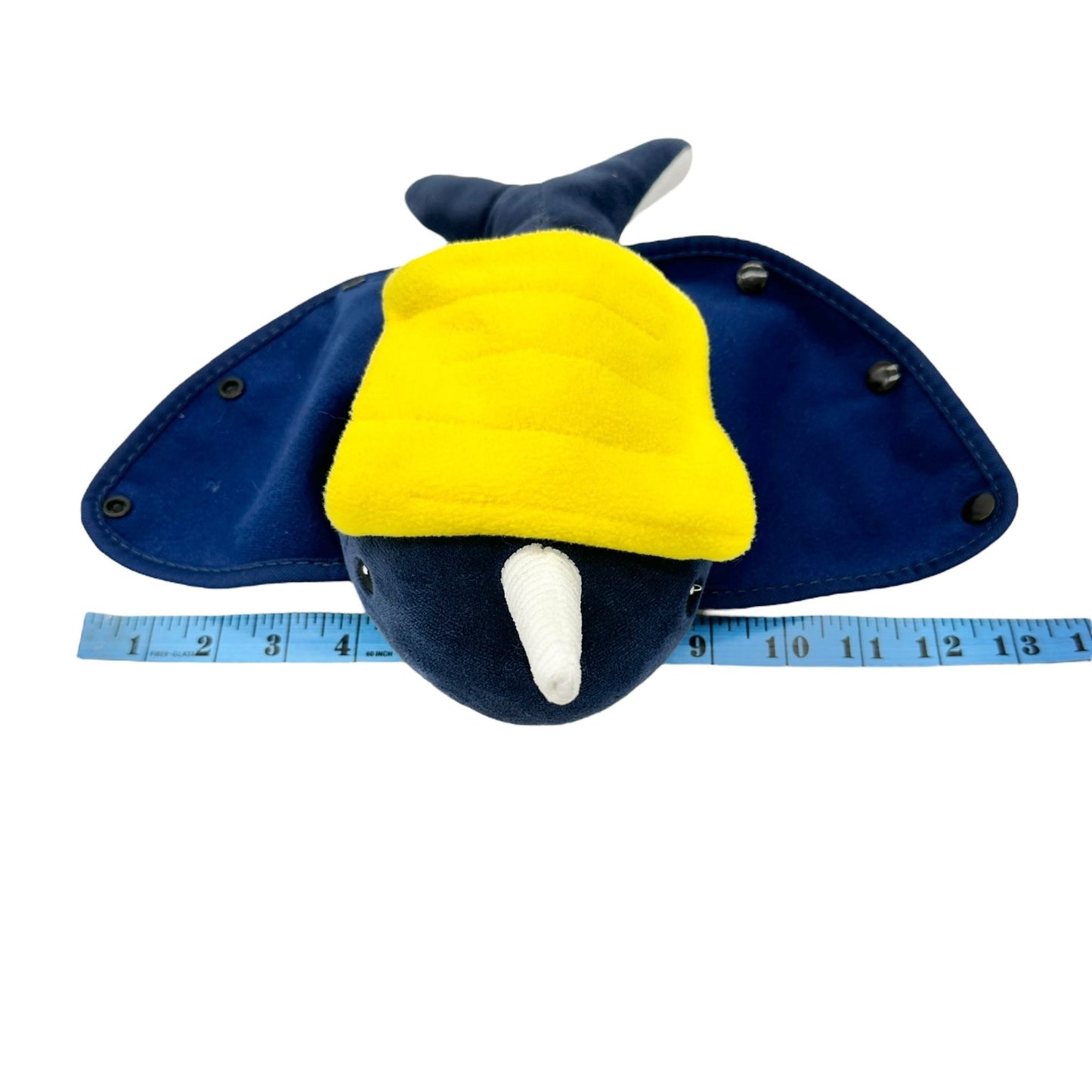 Sensory4U Narwhal Soft Plush Sensory Activity Toy For Ages 3+ Blue White Yellow