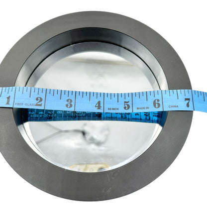 Round Black Wall Mirrors Set Of 2 With Hanging Hardware 7 in and 9 in Diameter