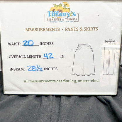 Womens Black Stretch Pants 24W Elastic Waist Relaxed Fit by Croft & Barrow