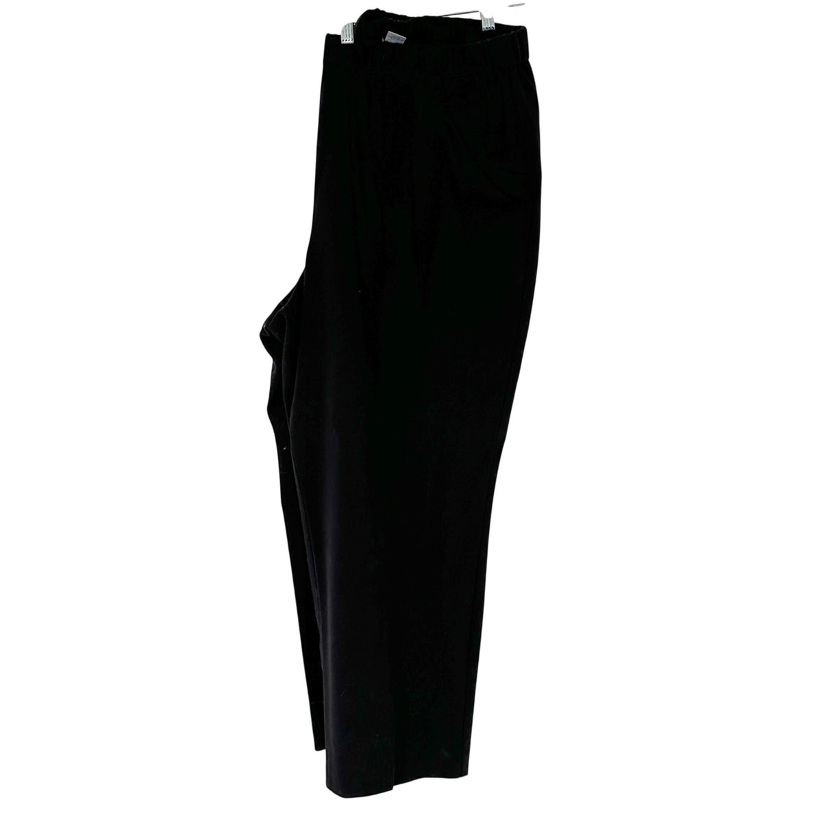 Womens Black Stretch Pants 24W Elastic Waist Relaxed Fit by Croft & Barrow