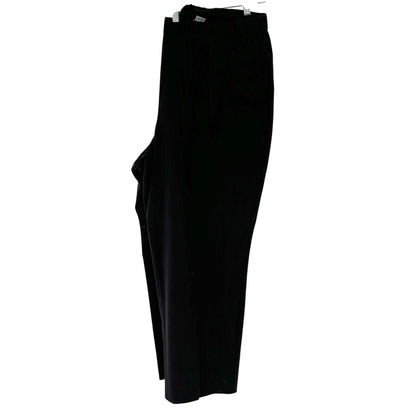Womens Black Stretch Pants 24W Elastic Waist Relaxed Fit by Croft & Barrow