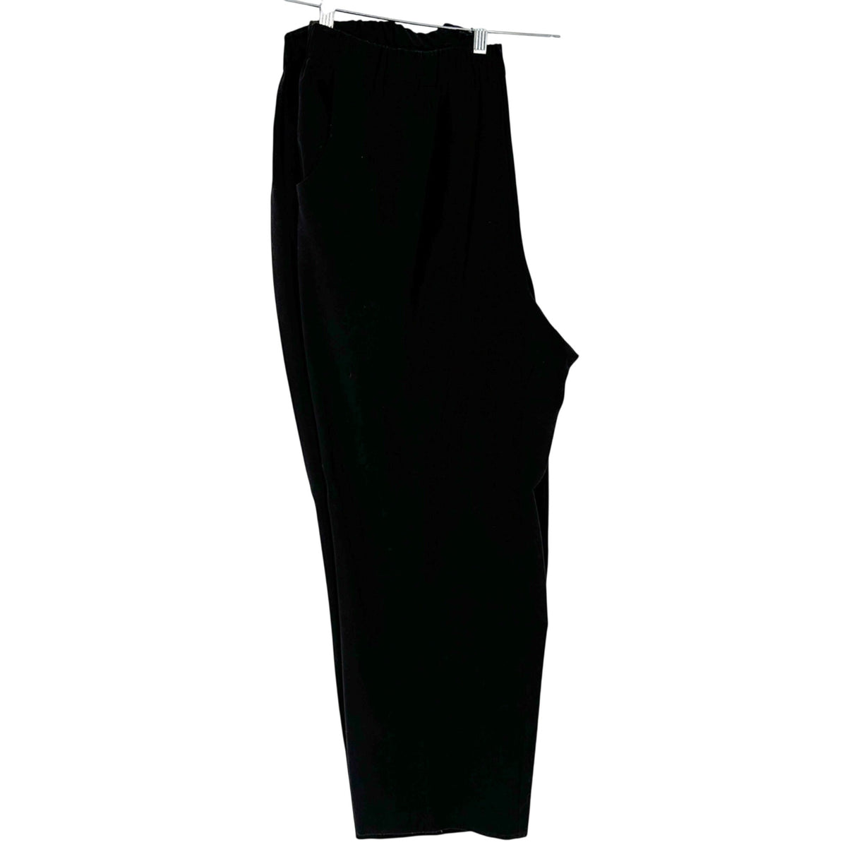 Womens Black Stretch Pants 24W Elastic Waist Relaxed Fit by Croft & Barrow