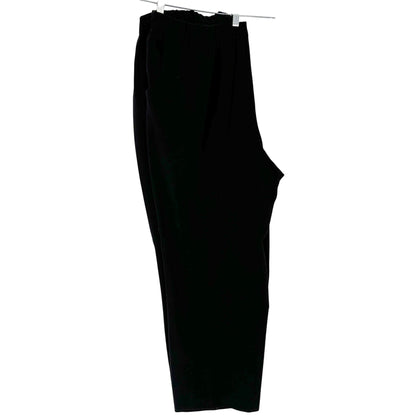 Womens Black Stretch Pants 24W Elastic Waist Relaxed Fit by Croft & Barrow