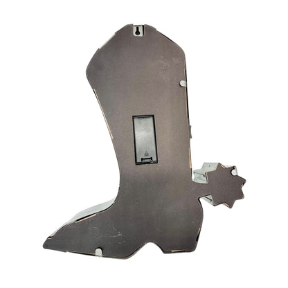 Cowboy Boot Shaped Metal Marquee Light with Timer Battery Operated Western