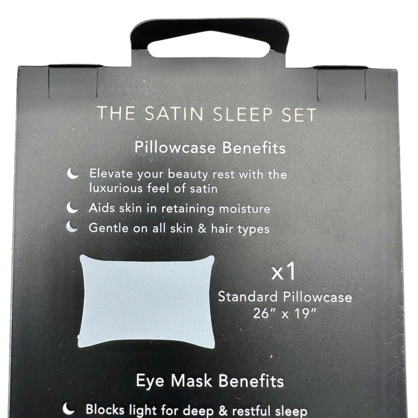 Kitsch Beauty The Satin Sleep Set Off-White Pillowcase Eye Mask Scrunchies NIB