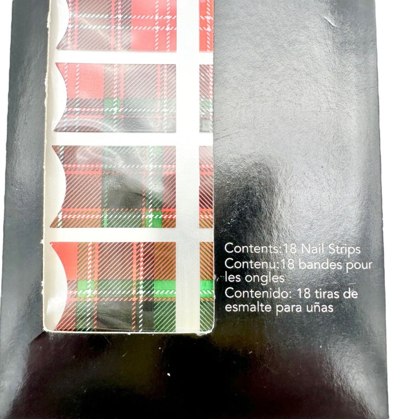 Avon Nail Art Design Strips Totally Tartan Unopened Package Holidays