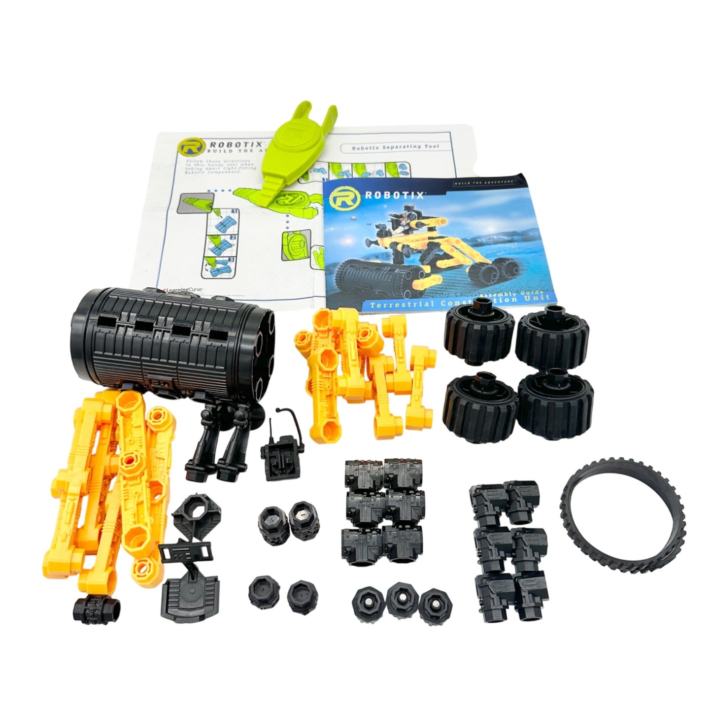Robotix Terrestrial Construction Unit Model Kit with Assembly Guide 2 Pcs Short