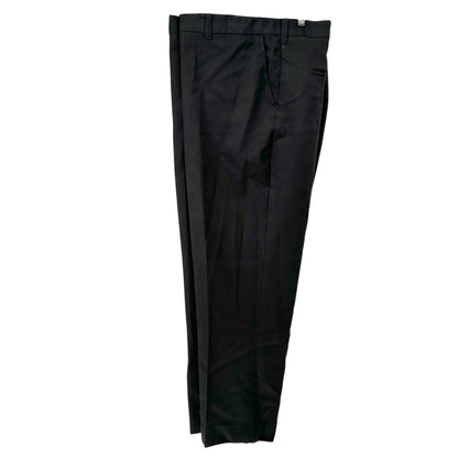 CM Gold Series Dress Pants Mens Size 52x30 Black Polyester Tailored Fit Pockets
