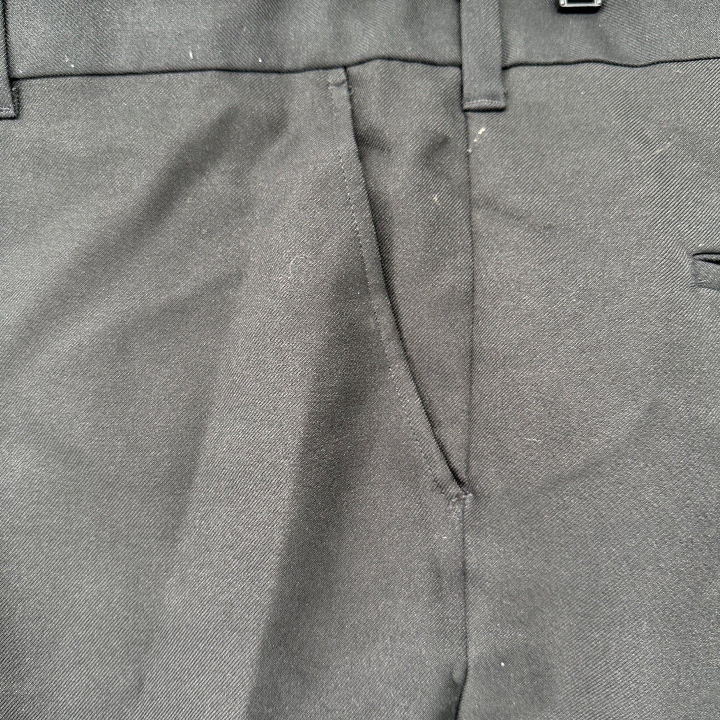 CM Gold Series Dress Pants Mens Size 52x30 Black Polyester Tailored Fit Pockets