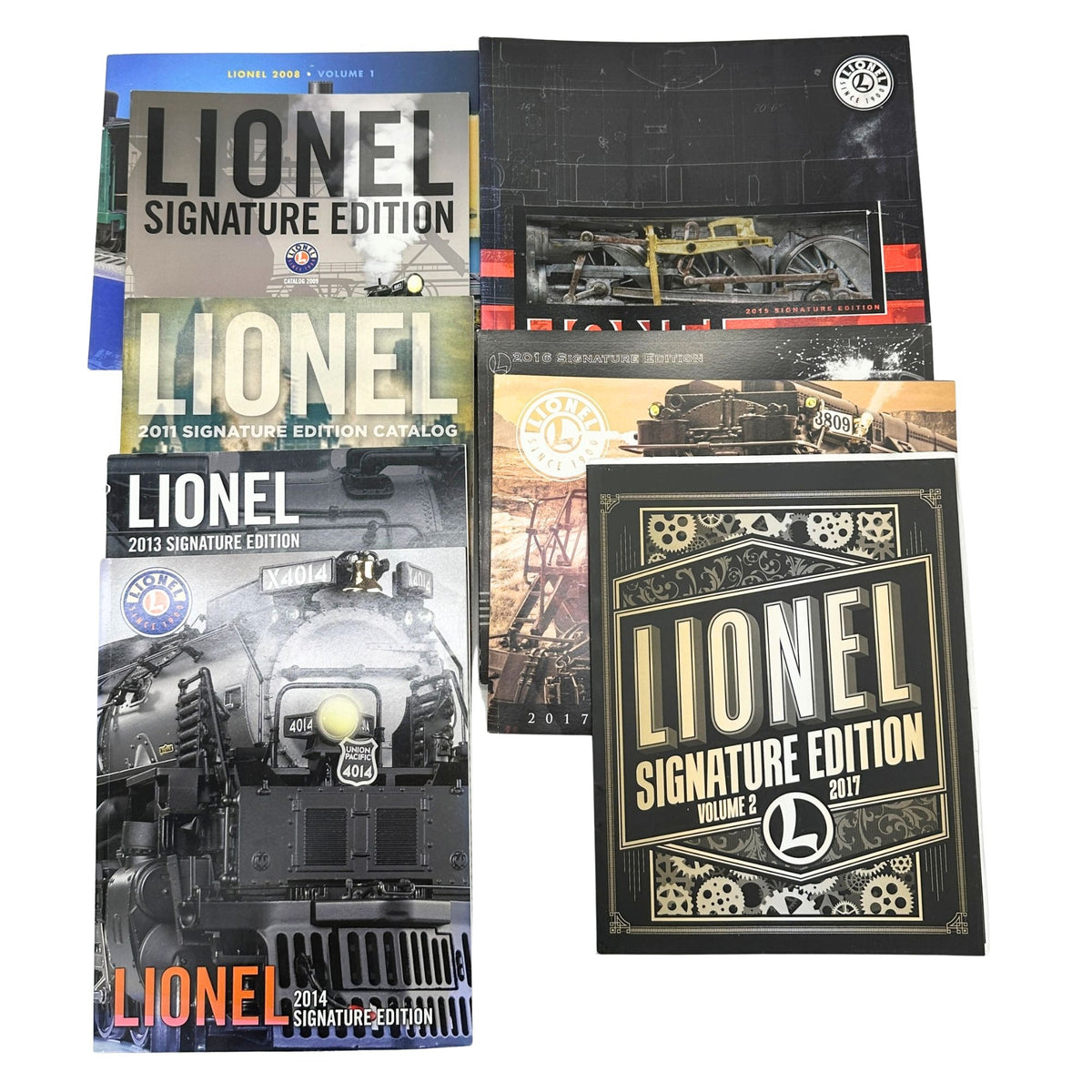 Lionel Signature Edition Catalogs 2008-2017 Model Train Lot of 9 Collectibles