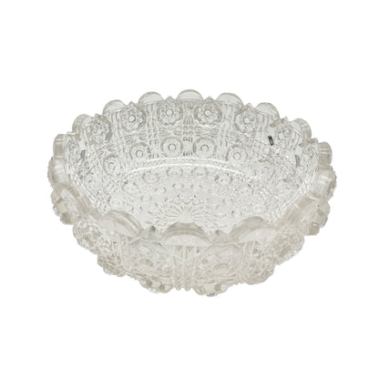 Crystal Jewel B-8 CnCL Childrens Lacy Daisy Table Bowl Set Of 5 Clear Glass