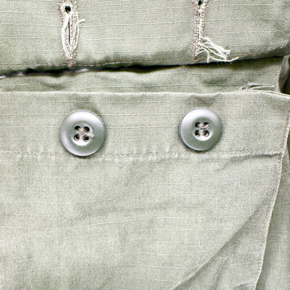 Vintage Genuine Gear Military Style Shirt Jacket Mens M-L Olive Green Button-Up