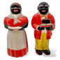 Black Americana Aunt Jemima and Uncle Mose Salt and Pepper Shakers Plastic 1950s