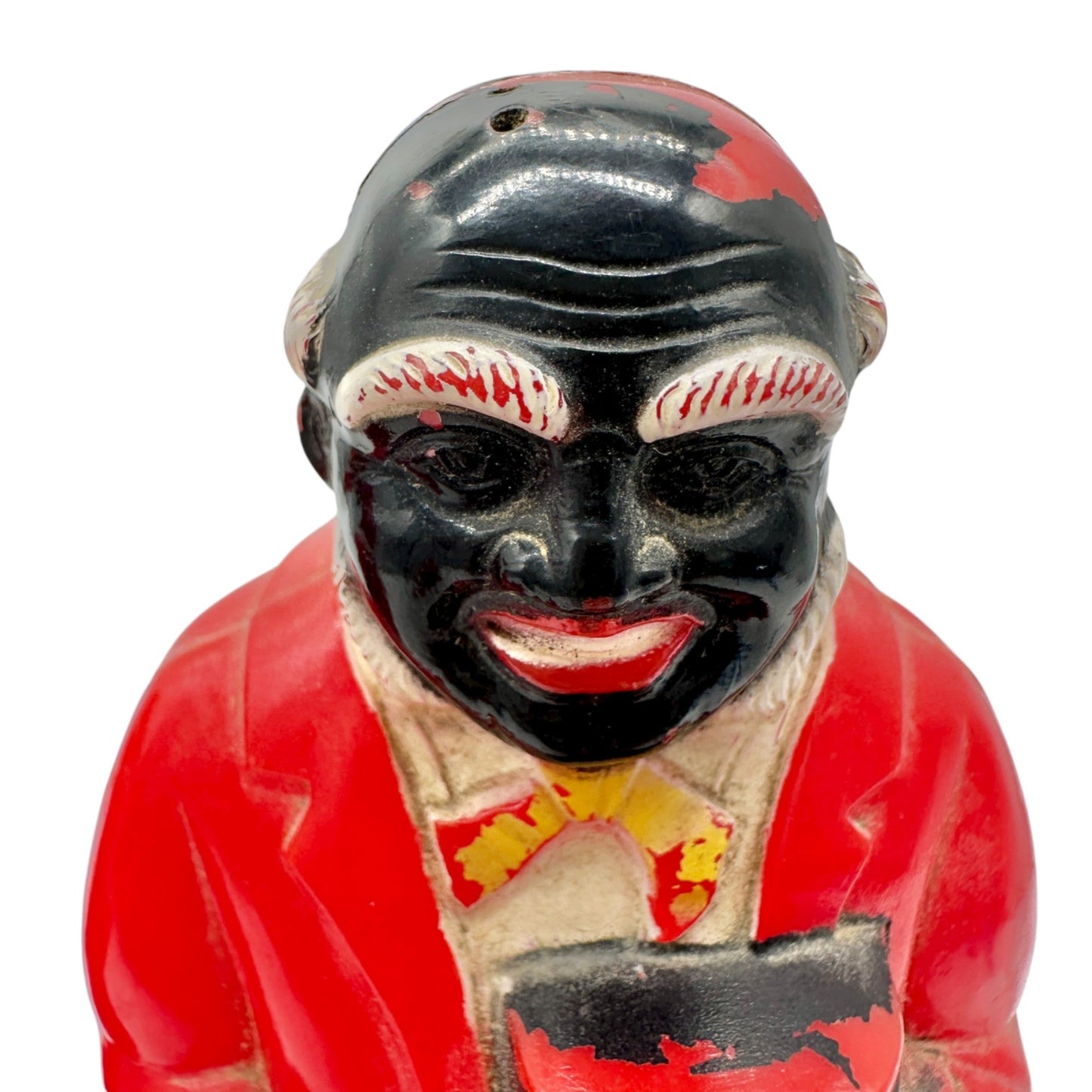 Black Americana Aunt Jemima and Uncle Mose Salt and Pepper Shakers Plastic 1950s