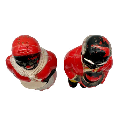 Black Americana Aunt Jemima and Uncle Mose Salt and Pepper Shakers Plastic 1950s
