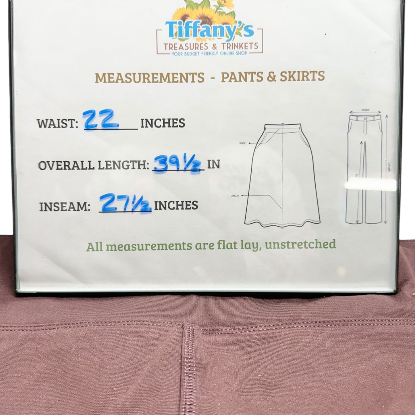 Carhartt Utility Leggings Womens 2X 20W-22W Brown Fitted Stretch With Pockets