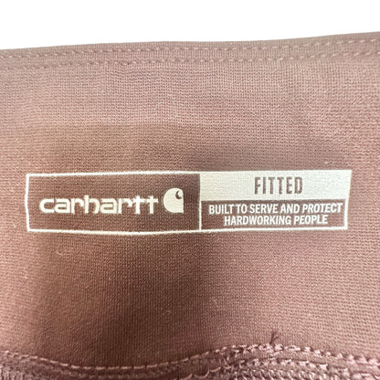 Carhartt Utility Leggings Womens 2X 20W-22W Brown Fitted Stretch With Pockets