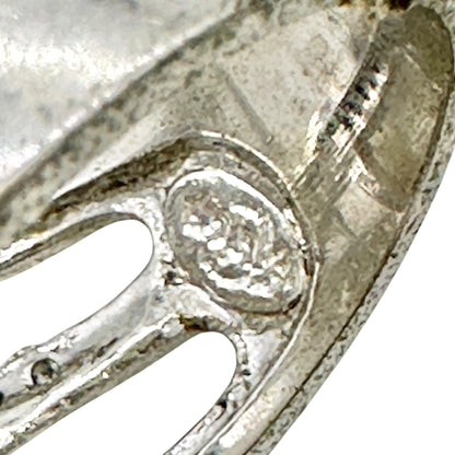Premier Designs Silver Tone Ring With Simulated Pearls and Rhinestones Size 10