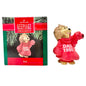 Hallmark Keepsake Ornament Dad 1990 Handcrafted Lion In Red Sweater Vintage