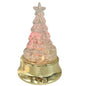 Rainbow LIt Musical Christmas Tree With Gold Base Acrylic Tree With Star Topper