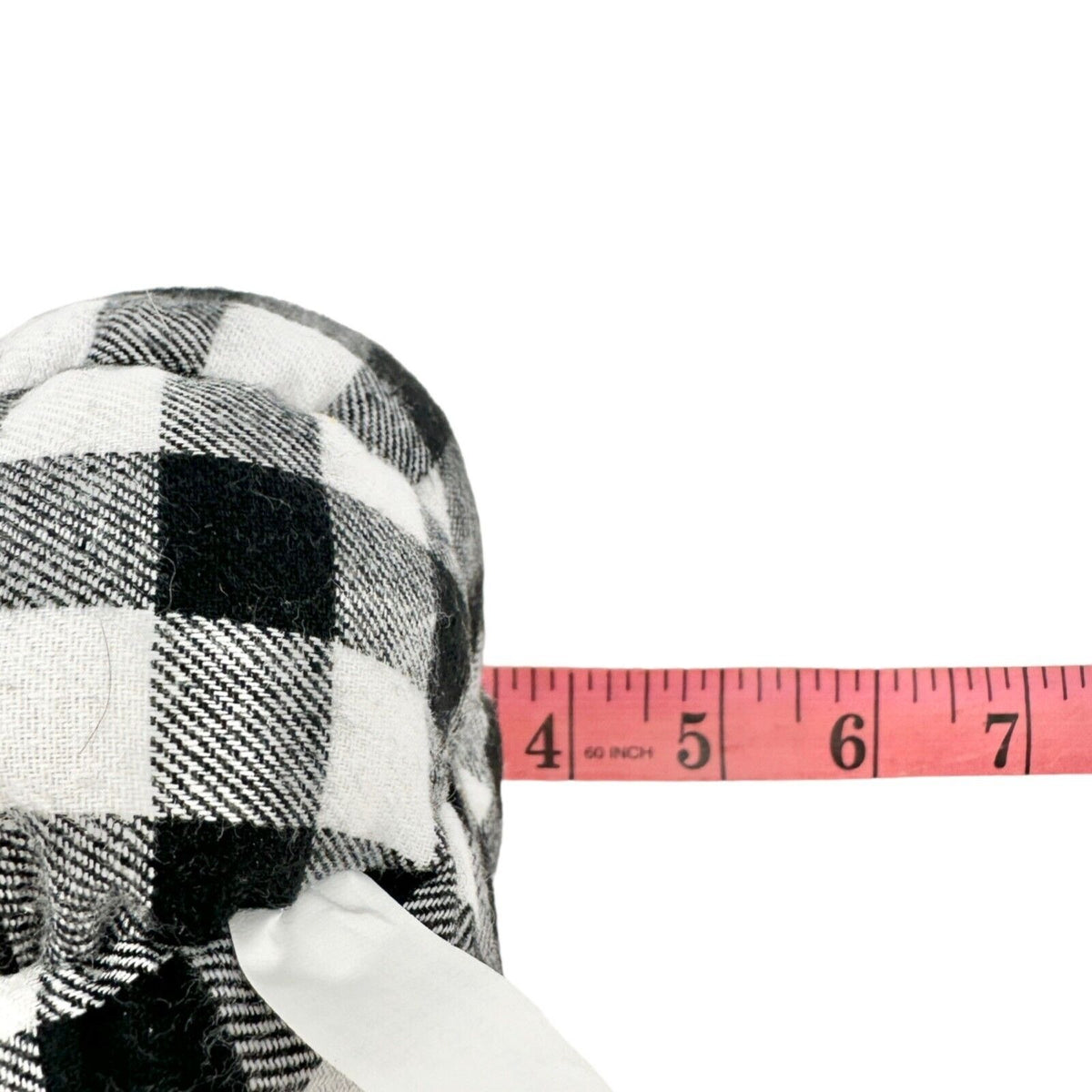 Kirklands Harvest Collection Pumpkin Black and White Buffalo Check NWT