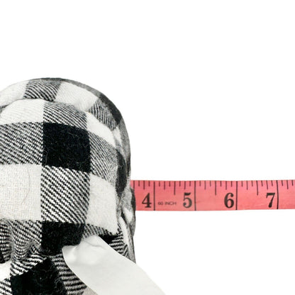 Kirklands Harvest Collection Pumpkin Black and White Buffalo Check NWT
