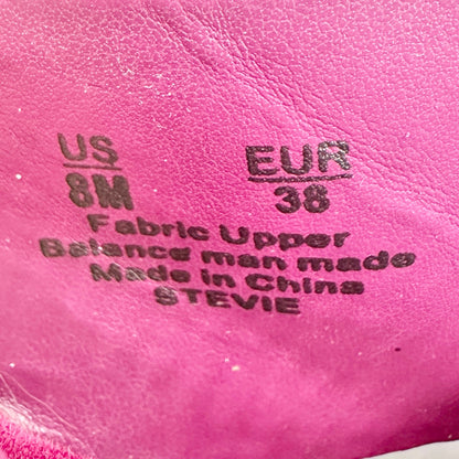 Circus By Sam Edelman Mules Womens Size 8 M Stevie Pink Suede Block Heel Slip-On