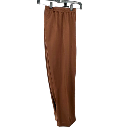 Sara Morgan Pants Womens XXP Brown Polyester Elastic Waist Comfort Simplicity