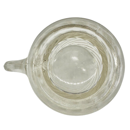 Twist Creamer No 137 Childrens Tableware EAPG Clear Swirl Pattern Antique 2.5"H